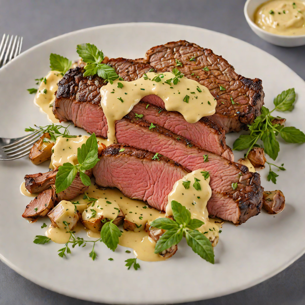Steakhouse-Inspired Pan-Seared Ribeye with Garlic Herb Butter