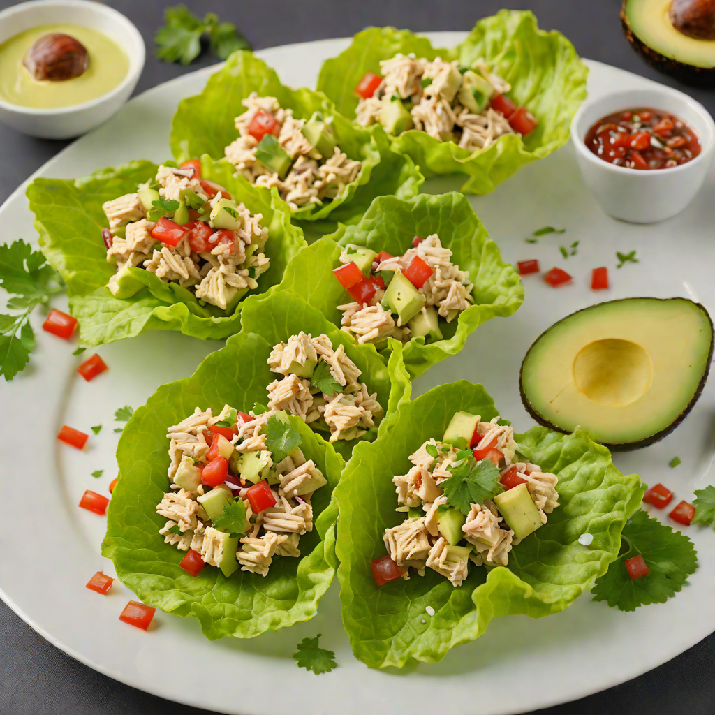 Avocado-Chicken Salad Lettuce Wraps