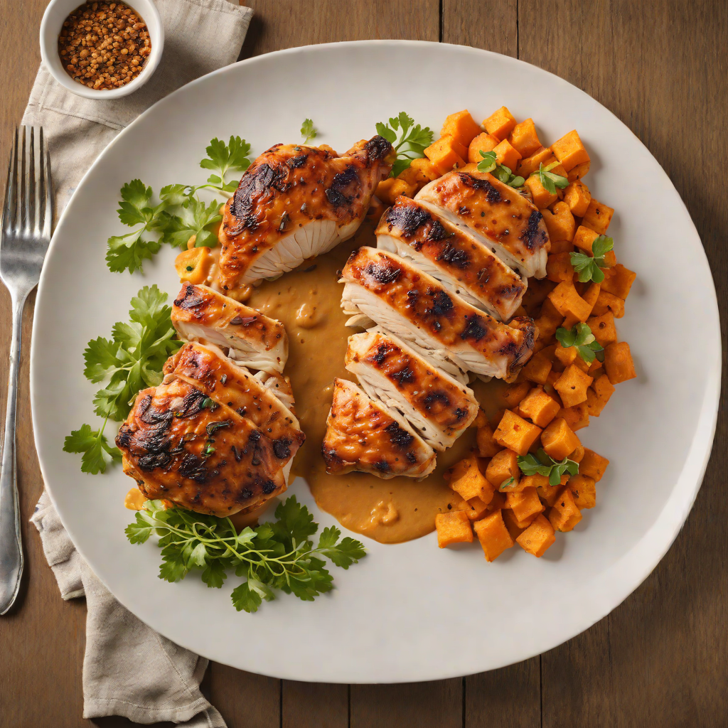 Roasted Cajun-Spiced Chicken with NC Sweet Potato Mash