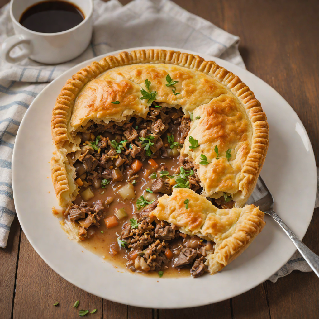 Slow-Baked Beef and Vegemite Pot Pie
