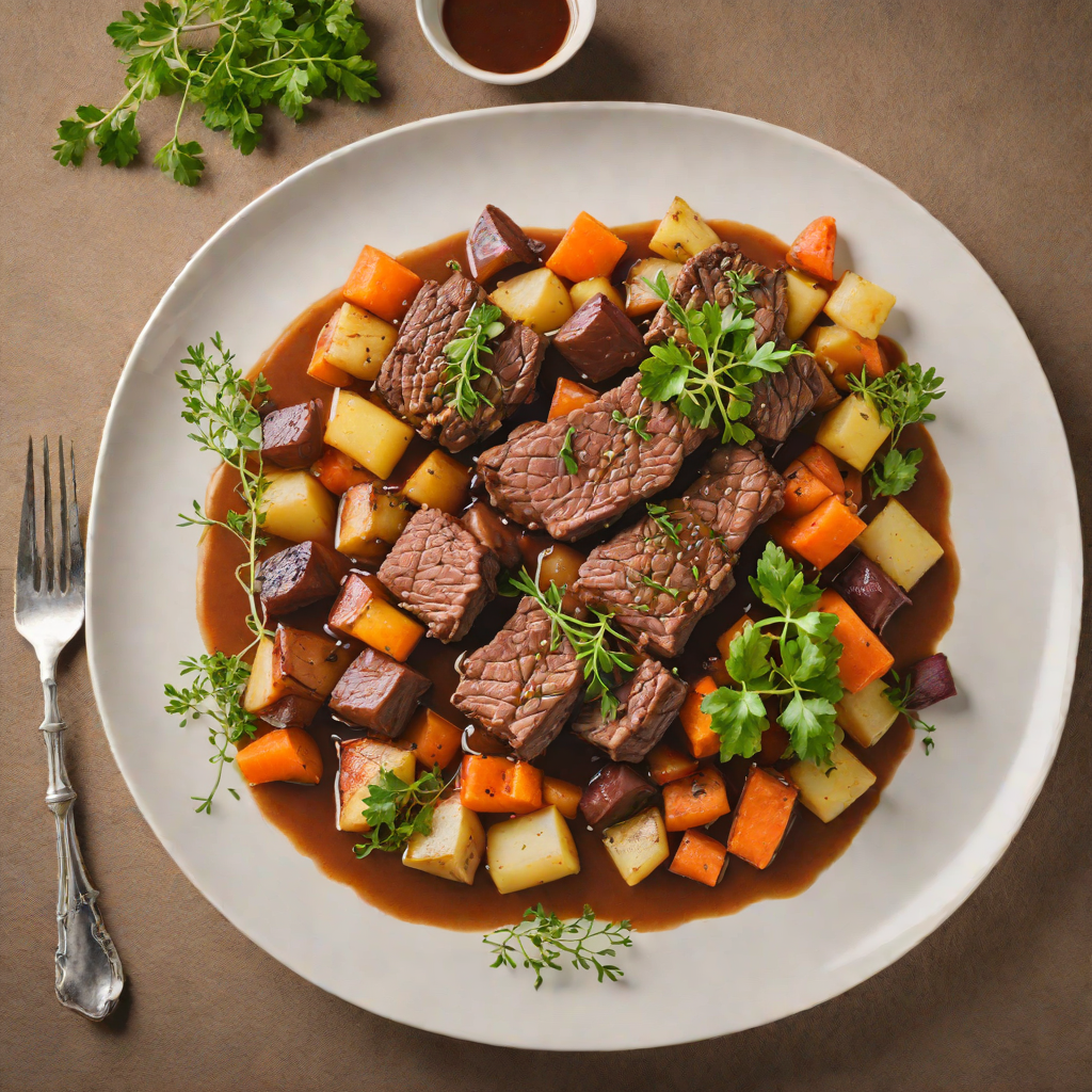 Slow-Braised Belgian Beef with Root Vegetables