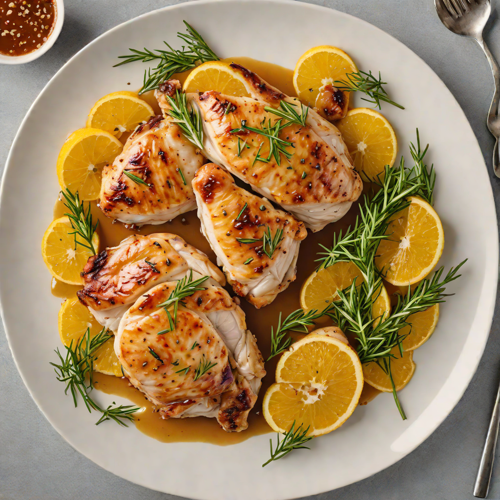 Pan-Seared Chicken with Citrus Rosemary Glaze