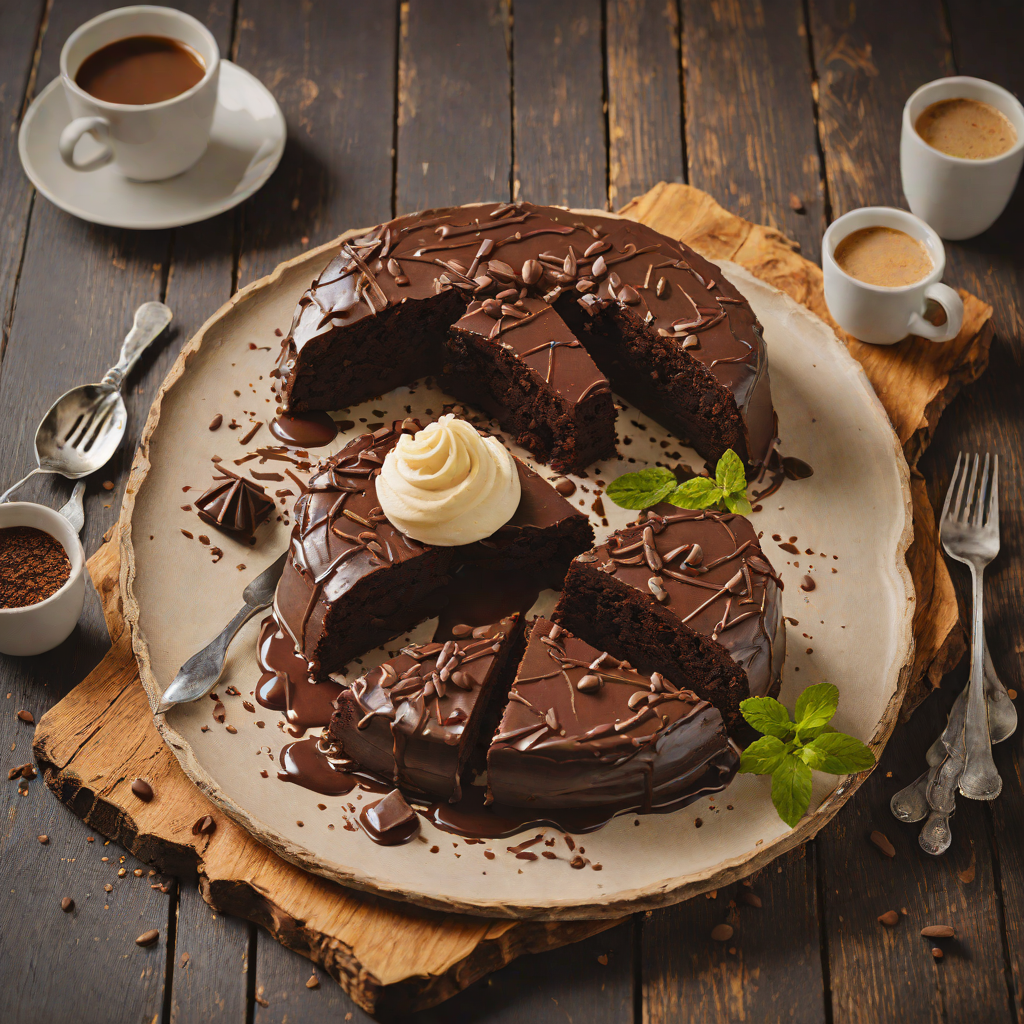 One-Bowl Chocolate Fudge Cake with Espresso