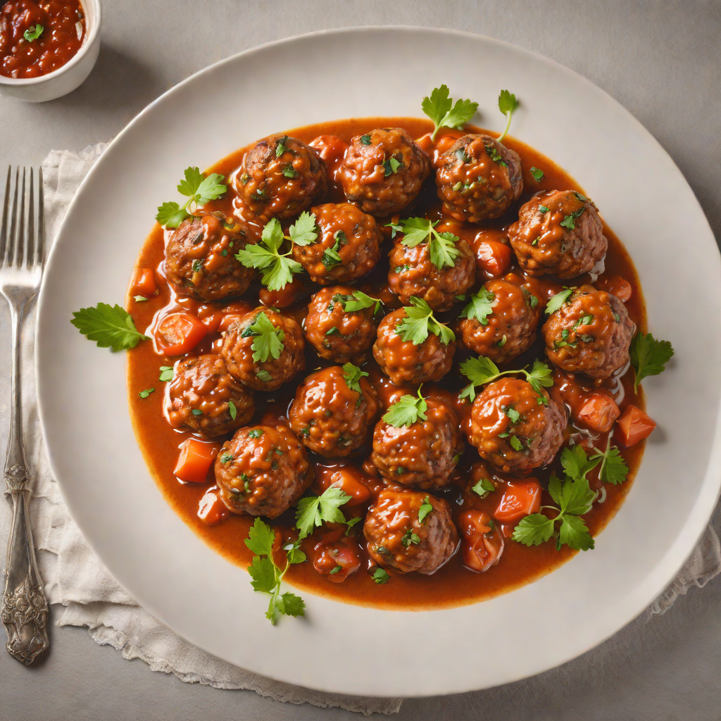 Moroccan-Spiced Lamb Meatballs with Tomato Sauce