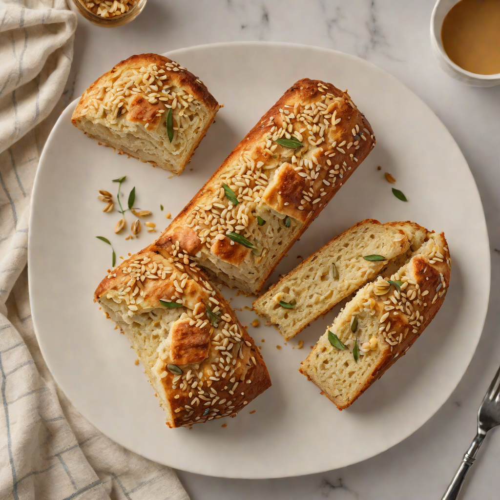 Stovetop Wattleseed and Macadamia Damper Bread