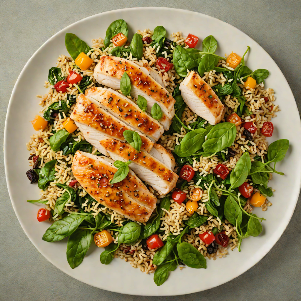 Pan-Seared Chicken with Spinach and Quinoa Salad