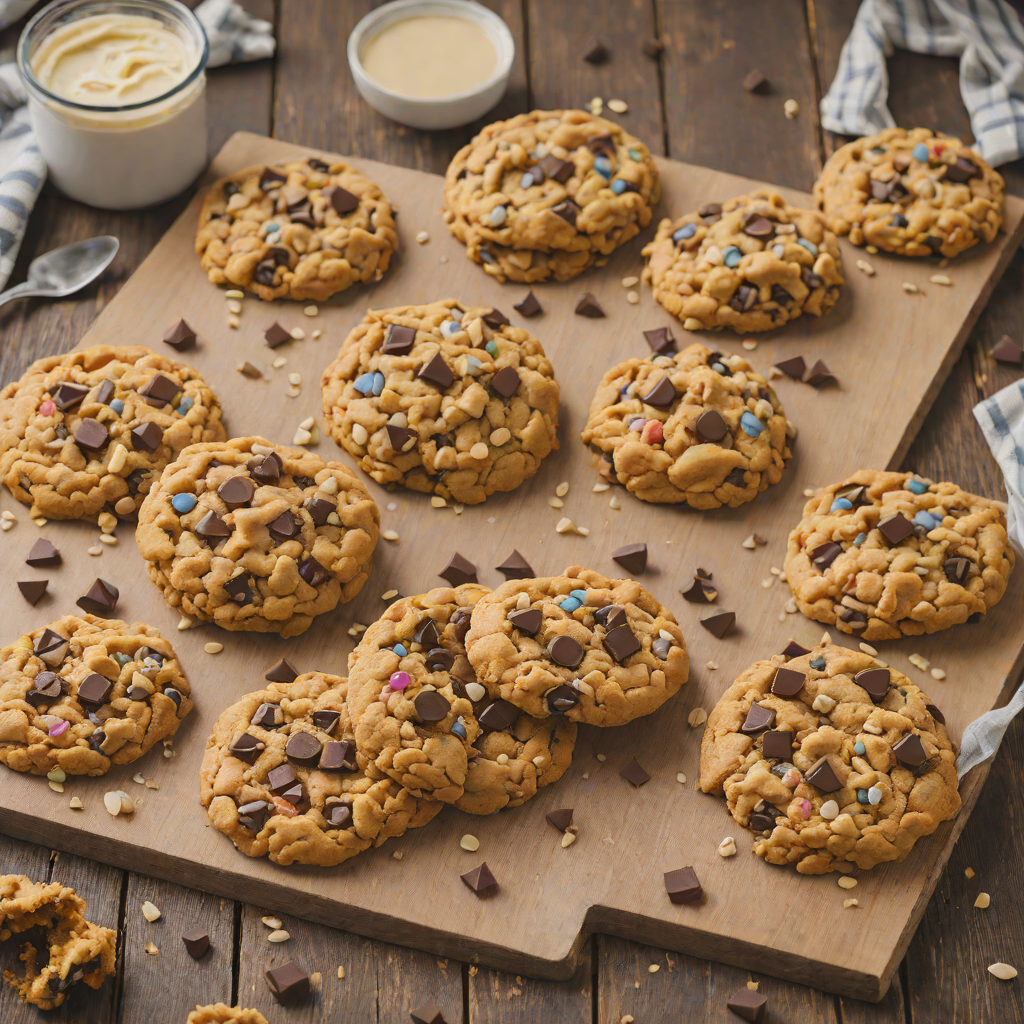 Gluten-Free Chocolate Chip Monster Cookies