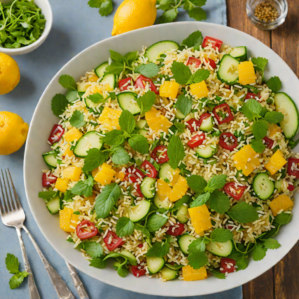 Citrus-Infused Quinoa Salad with Mint and Cucumber