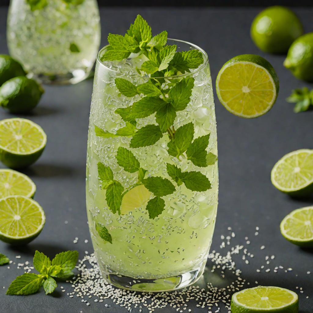 Mint and Lime Chia Seed Cooler
