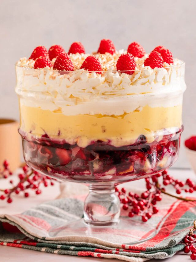 Real English Trifle with Whipped Cream