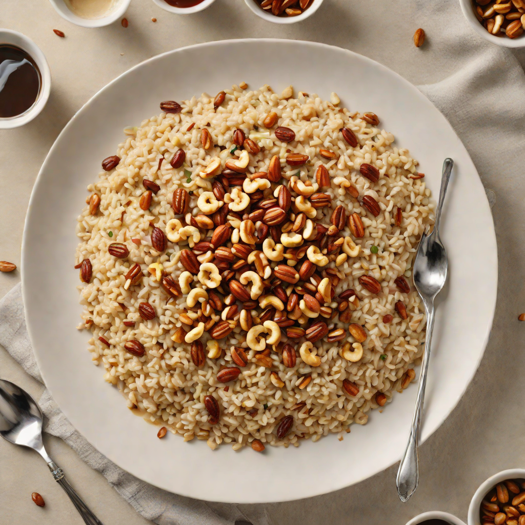 Steel-Cut Oatmeal with Roasted Hazelnuts and Maple Drizzle