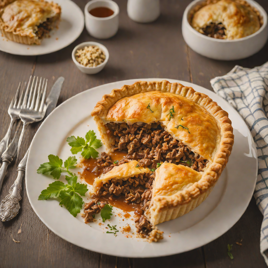 Slow-Baked Aussie Meat Pie with Rich Beef Mince