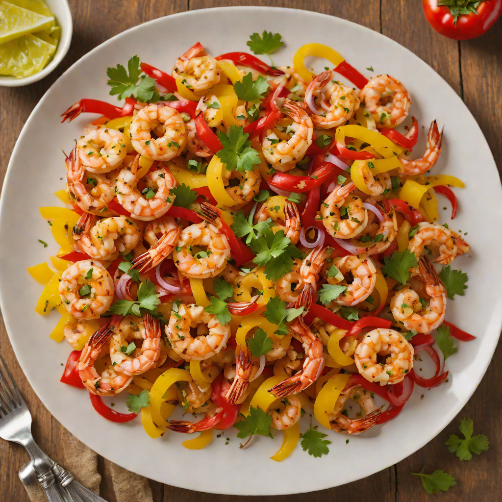 Cajun-Spiced Shrimp with Sautéed Bell Pepper and Onion