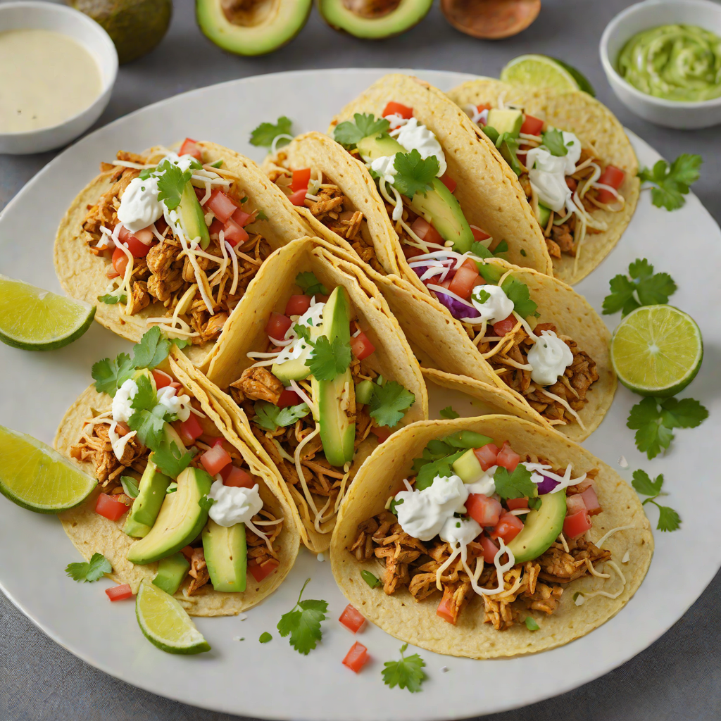 Aurora-Inspired Southwest Chicken Tacos with Avocado Crema