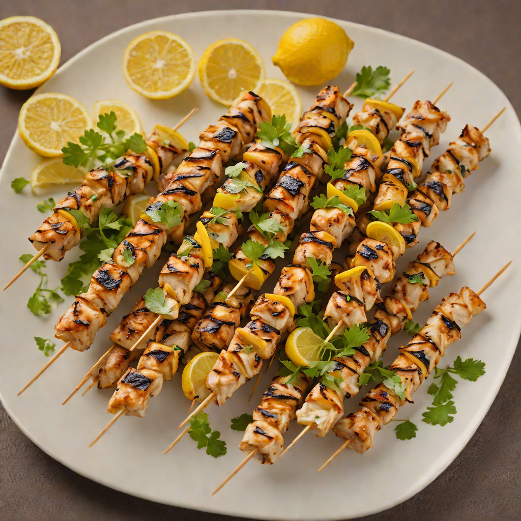 Grilled Lemon-Ginger Chicken Skewers