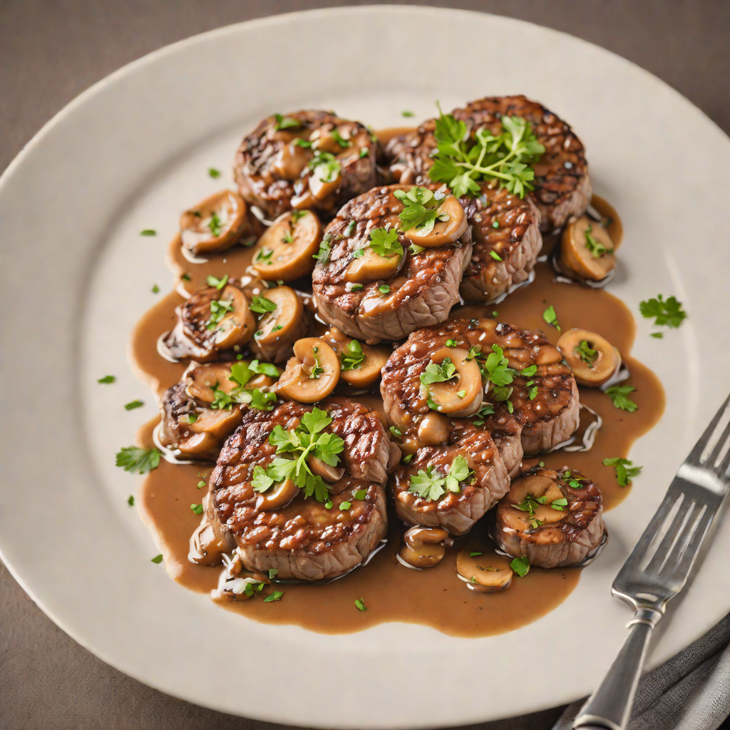 Pan-Seared Beef Medallions with Mushroom Marsala Sauce