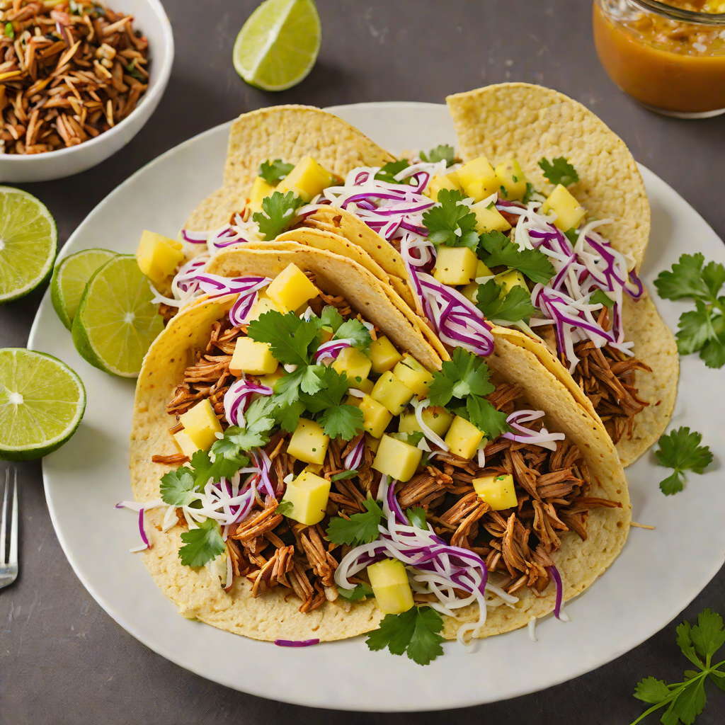 Taco-Style Pulled Pork with Pineapple Salsa and Cilantro Lime Slaw