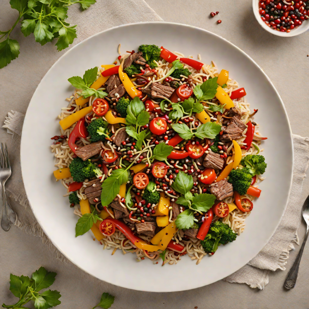 Spiced Kangaroo Stir-Fry with Bush Tomato and Native Pepperberry