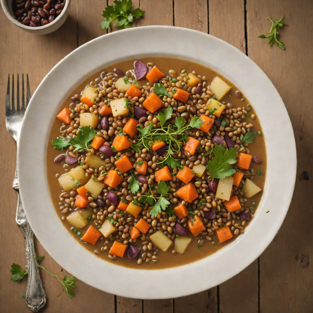 Rustic Yelm Lentil and Root Vegetable Stew