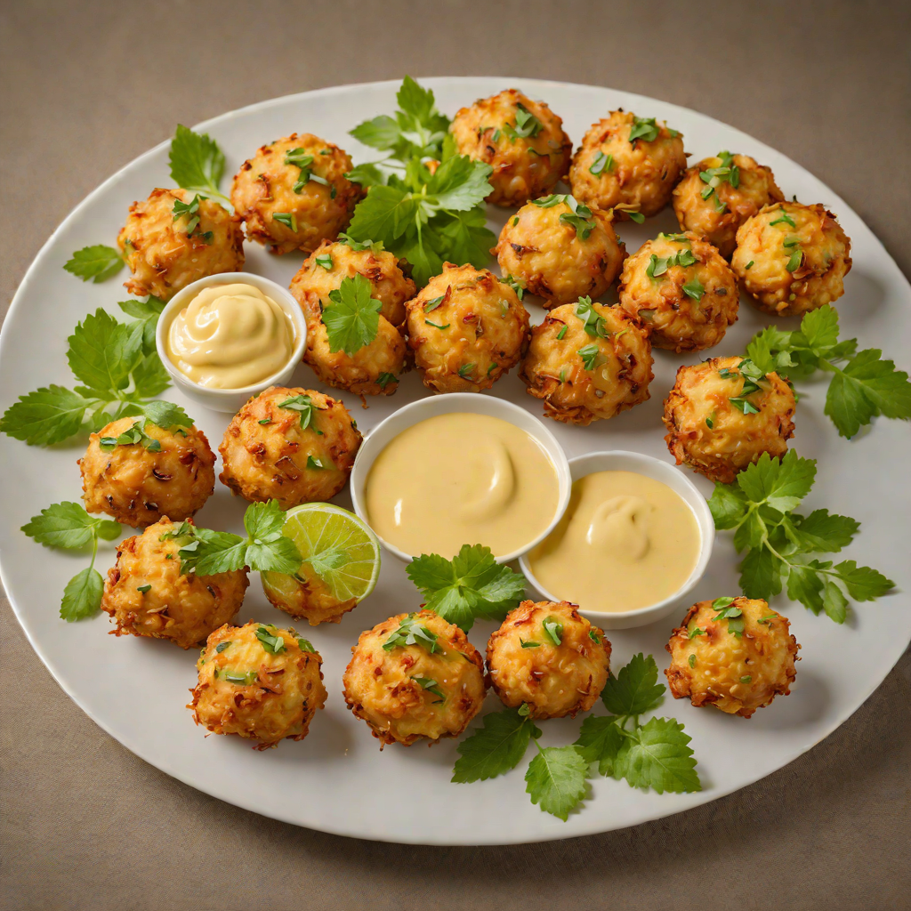 Pan-Fried Salted Cod Fritters with Scotch Bonnet Aioli