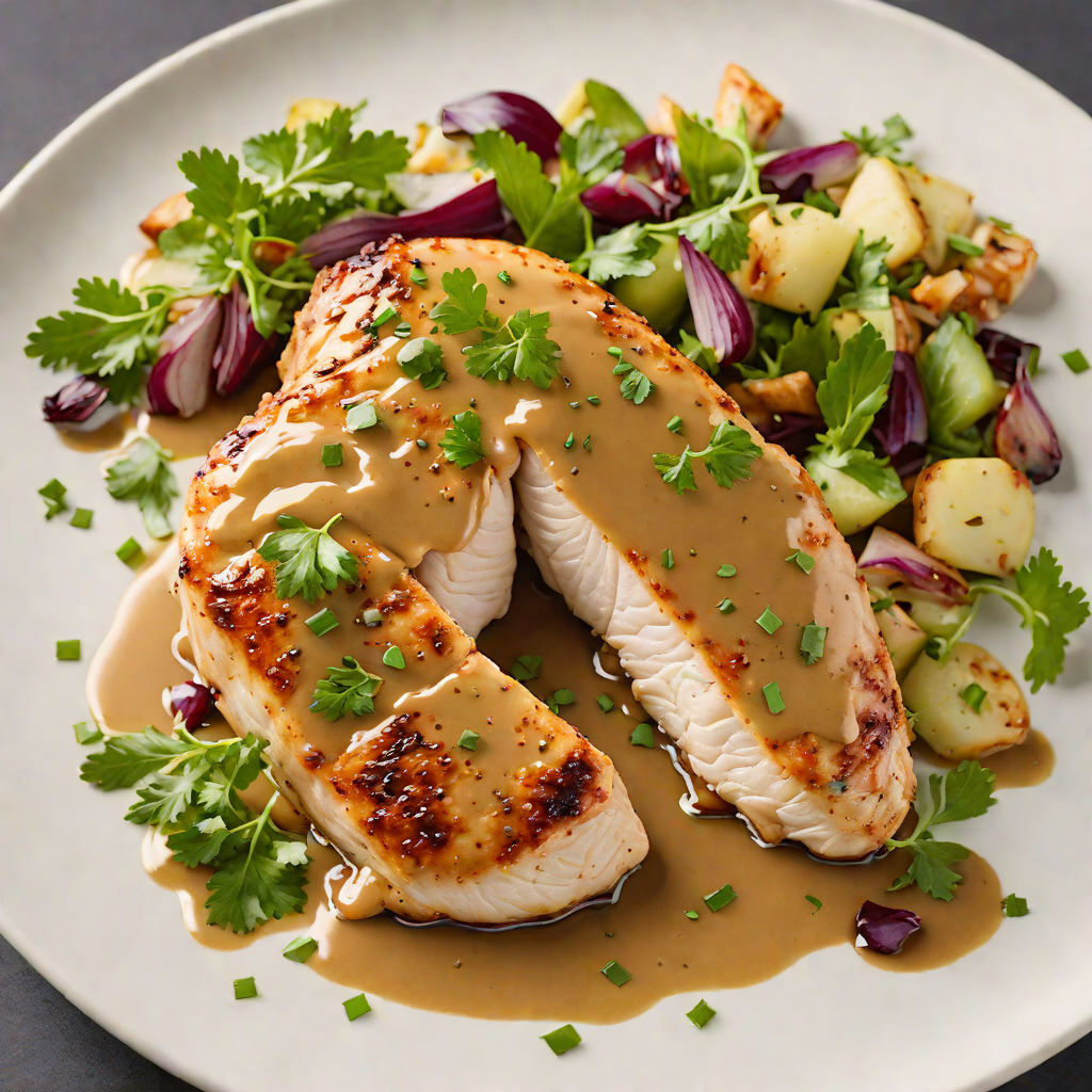 Sautéed Chicken Breast with Maple-Mustard Glaze
