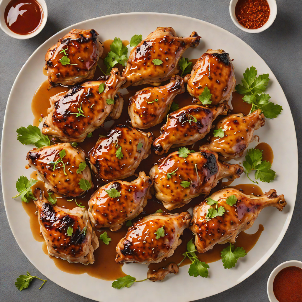 Hot Honey-Glazed Grilled Chicken Thighs with Smoked Paprika