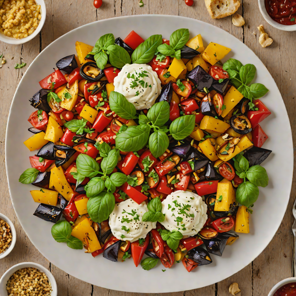 Hot Harissa Roasted Mediterranean Vegetable Bowl