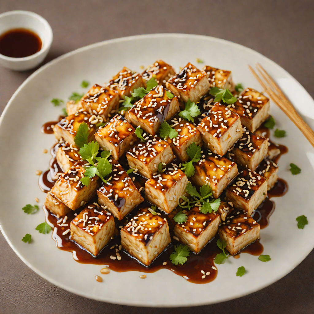 Stir-Fried Tofu with Ginger, Garlic, and Sesame Soy Glaze