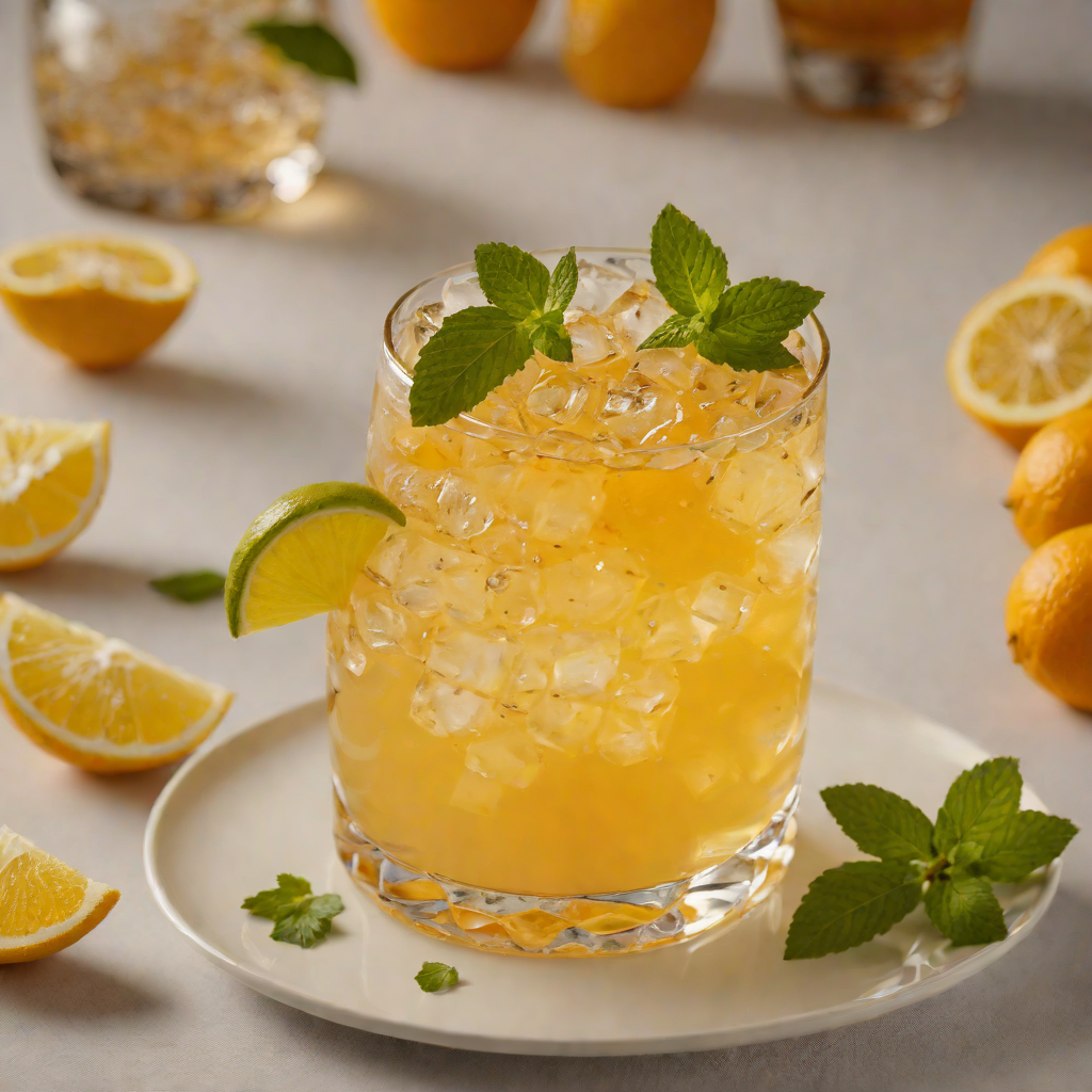 Golden Sunset Rum Cooler