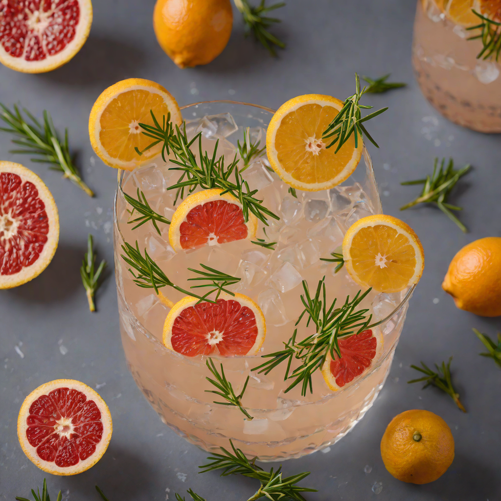Rosemary-Grapefruit Gin Sour