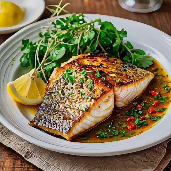 Oven-Baked Barramundi with Lemon Myrtle and Roasted Veggies