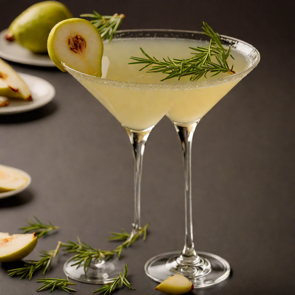 Rosemary-Infused Pear Martini