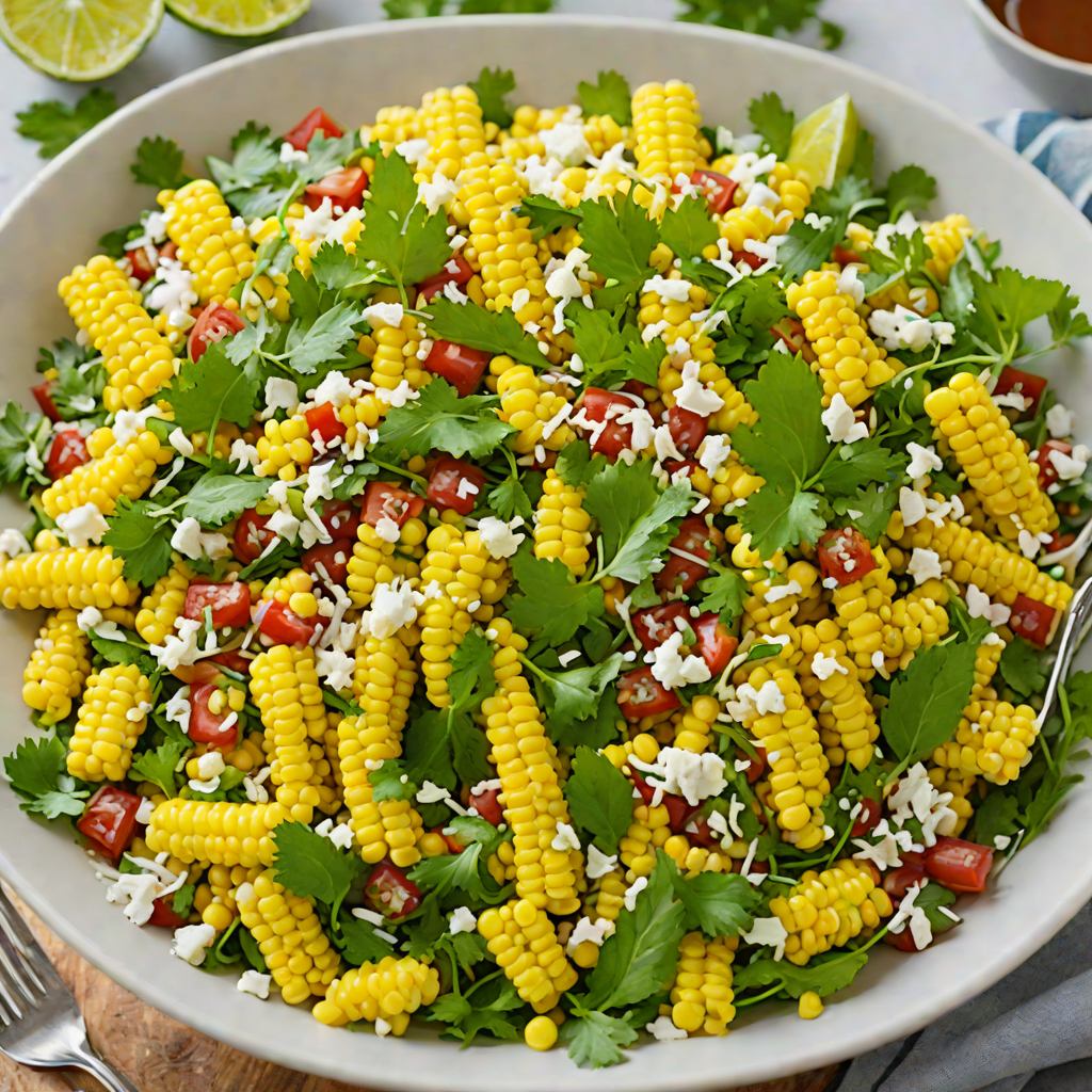 Chili-Lime Street Corn Salad with Cotija and Cilantro