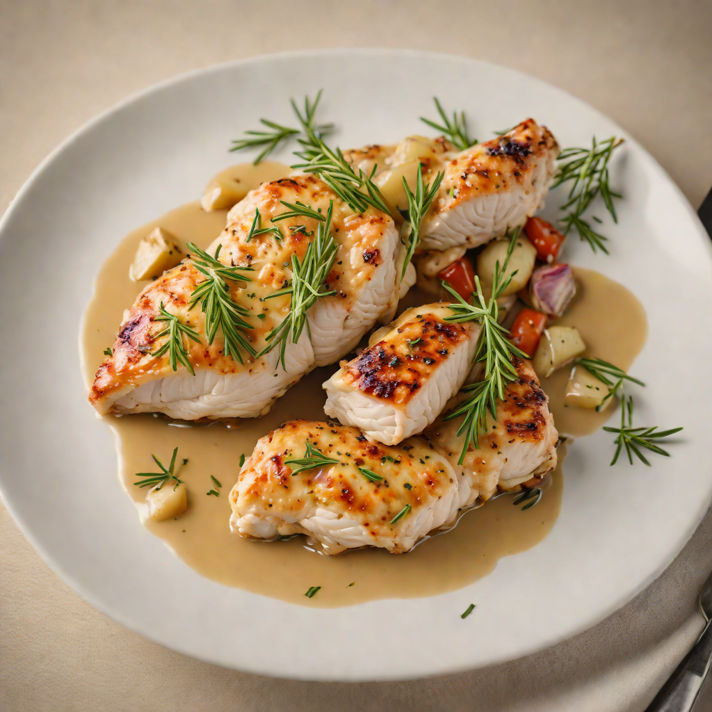 Pan-Seared Chicken with Rosemary and Garlic Sauce