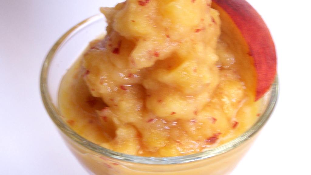 Citrus-Infused Peach and Mint Sorbet