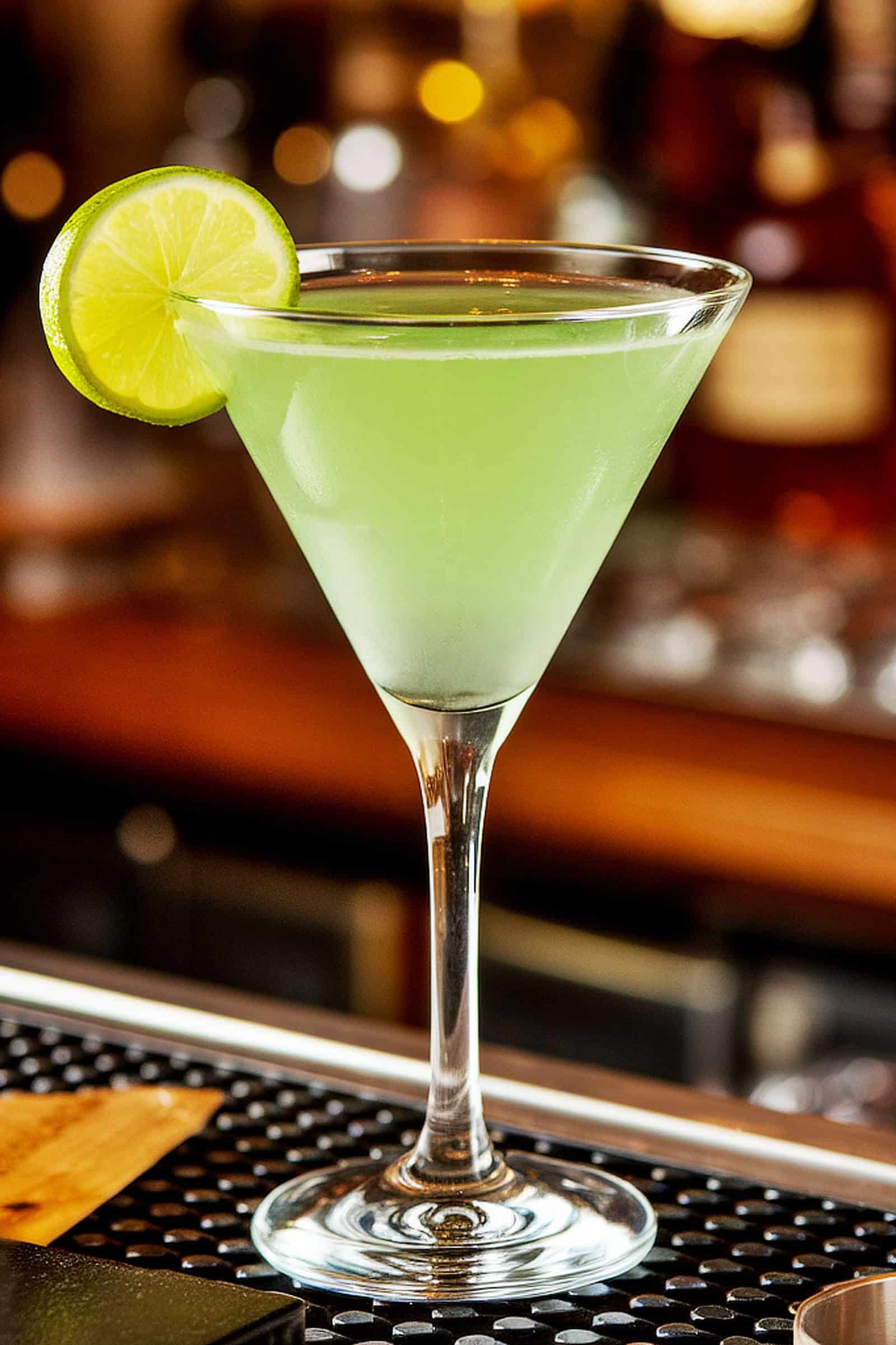 Shaken Lime Vodka Martini