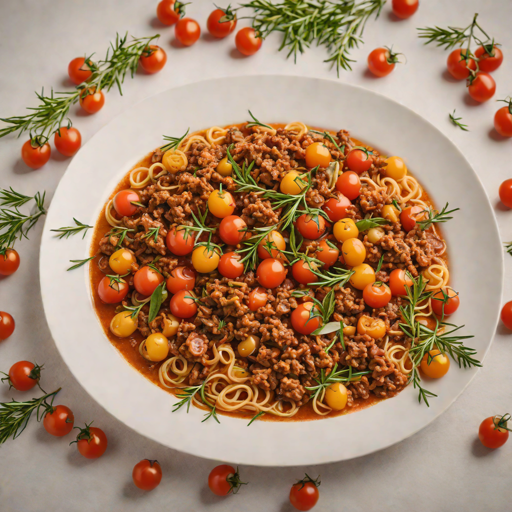 Slow-Cooked Kangaroo Ragu with Cherry Tomatoes and Rosemary