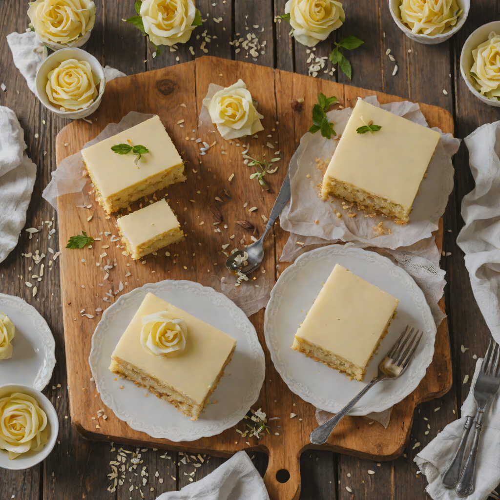 One-Bowl Vanilla Sheet Cake with Buttercream Frosting