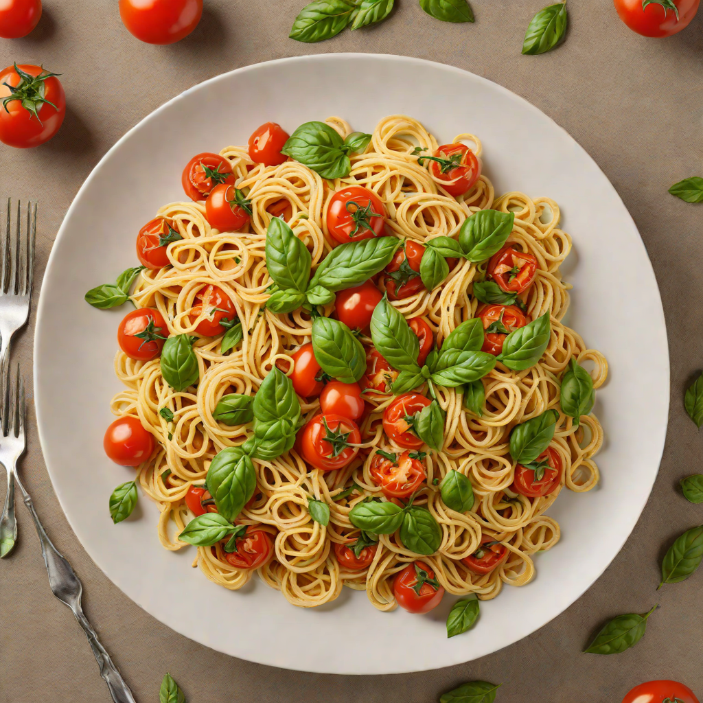 Herb-Roasted Tomato and Basil Pasta