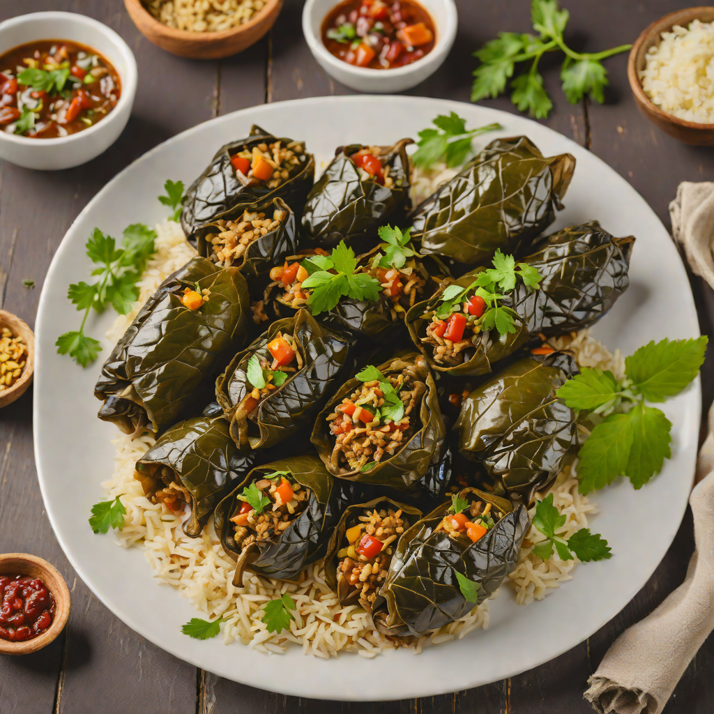 Uzbek-Style Dolmas with Lamb and Herb Rice Filling