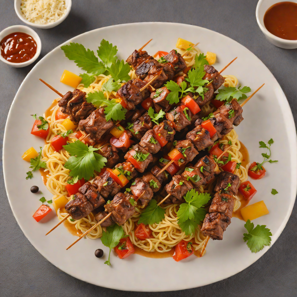 Spiced Lamb Shish Kebab Old Fashioned