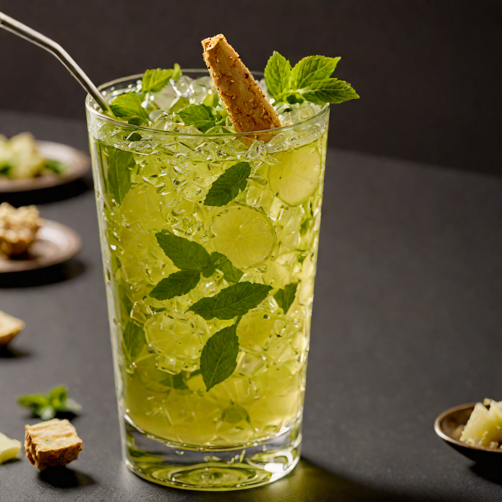 Ginger-Infused Green Tea Sparkler