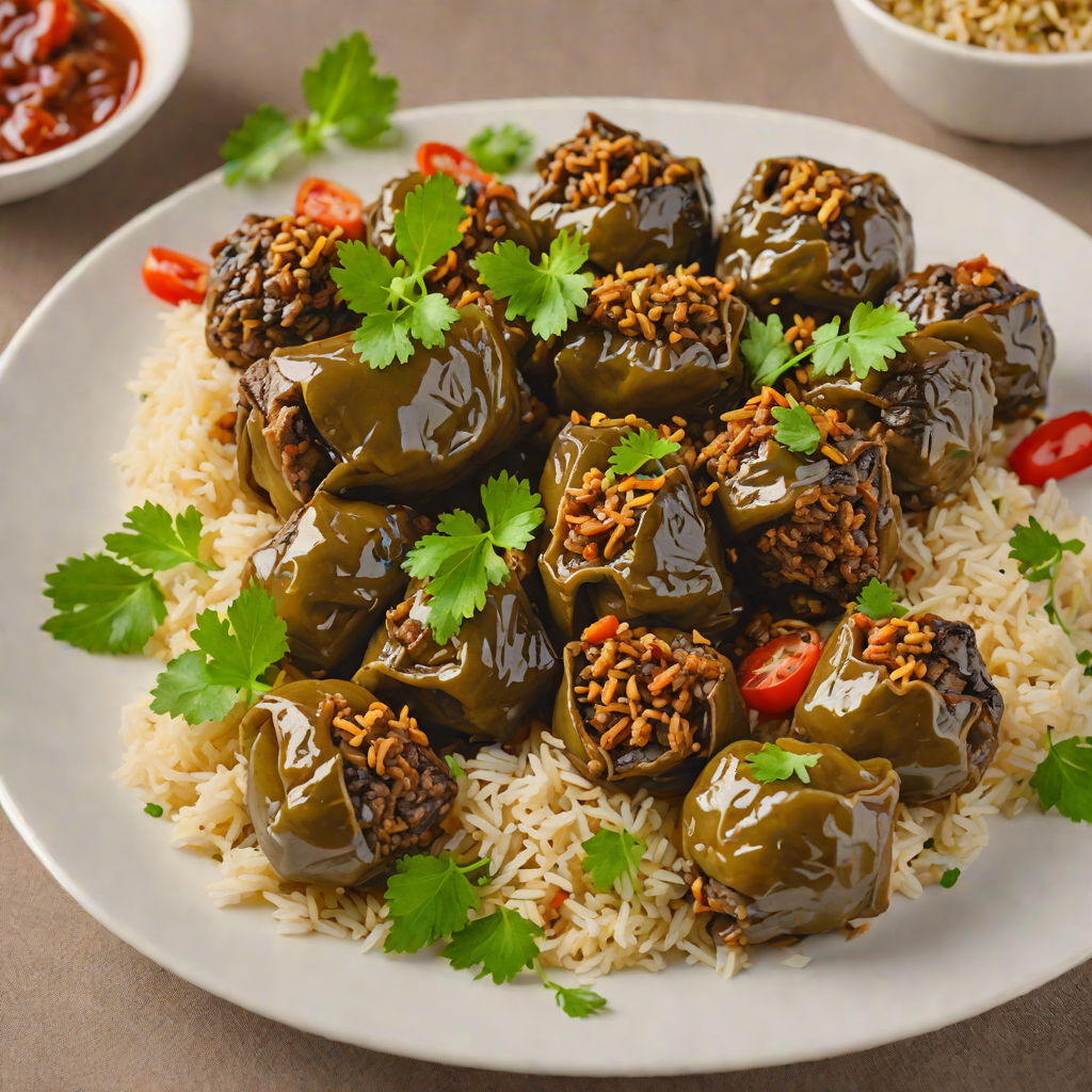 Uzbek-Style Dolma with Spiced Ground Beef and Rice