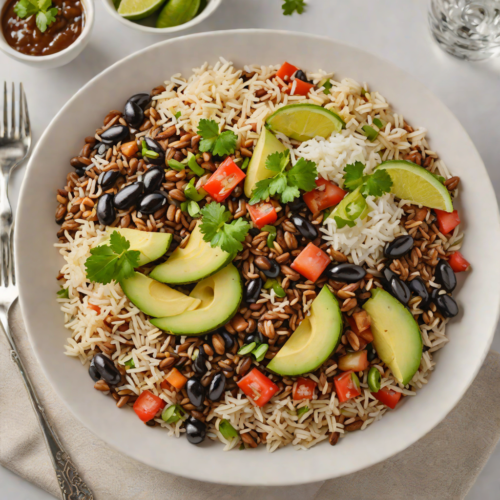 Miami-Inspired Cuban Black Bean and Rice Bowl