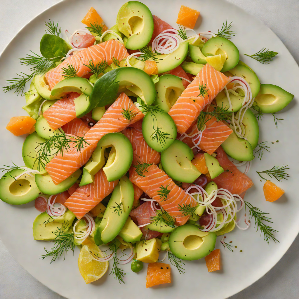 Citrus-Cured Salmon Salad with Avocado and Fennel