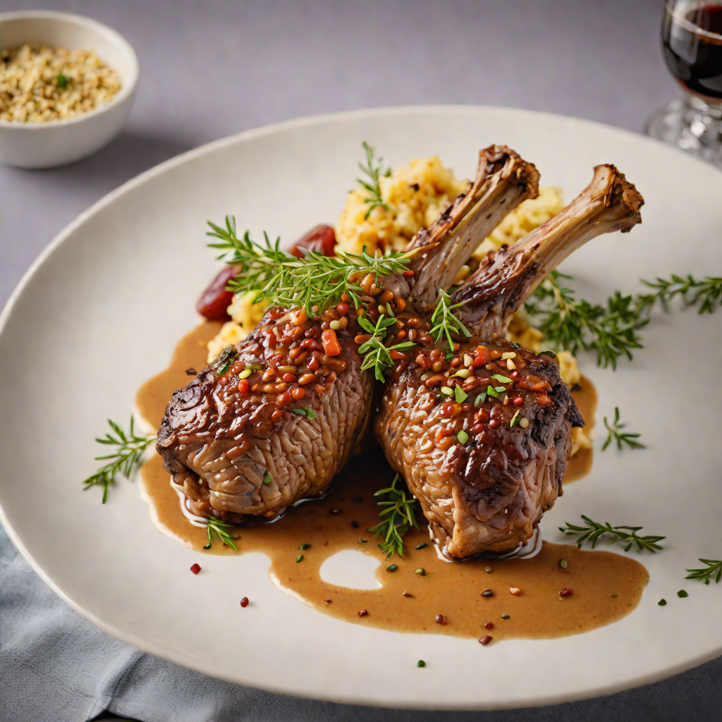 Slow-Cooked Lamb Shank with Native Wattleseed Rub