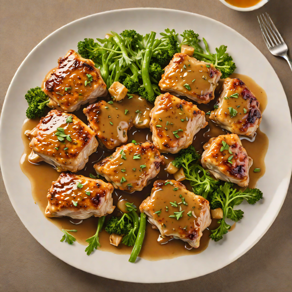 Sautéed Chicken Thighs with Honey Dijon Glaze