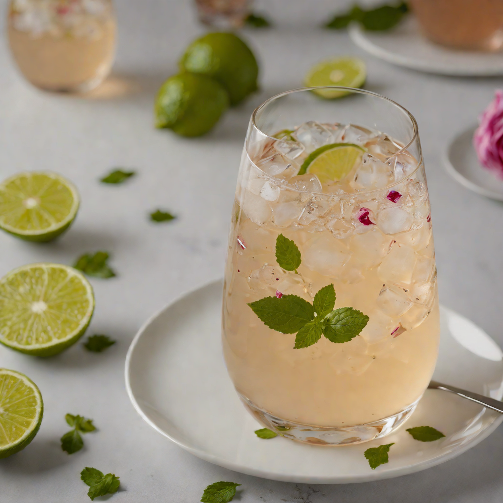 Shaken Rose Lime Vodka Fizz
