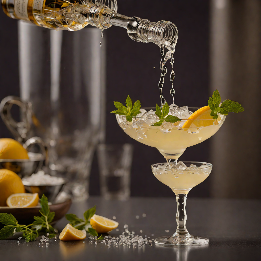 Vesper Gin and Vodka Shaken Cocktail