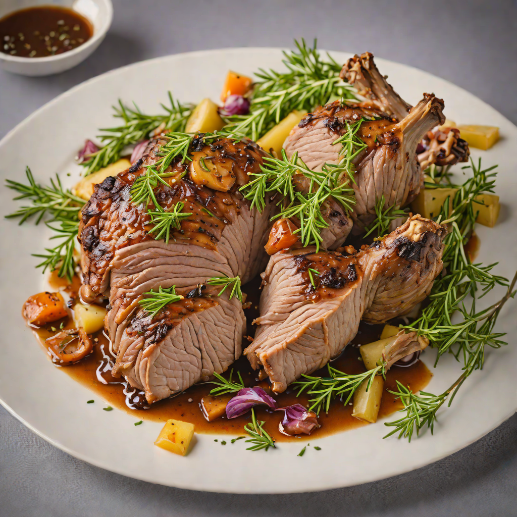 Slow-Roasted Lamb Shoulder with Rosemary and Thyme